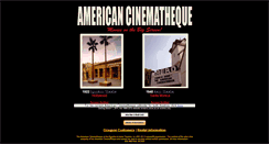 Desktop Screenshot of americancinematheque.com