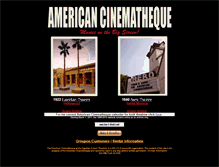 Tablet Screenshot of americancinematheque.com